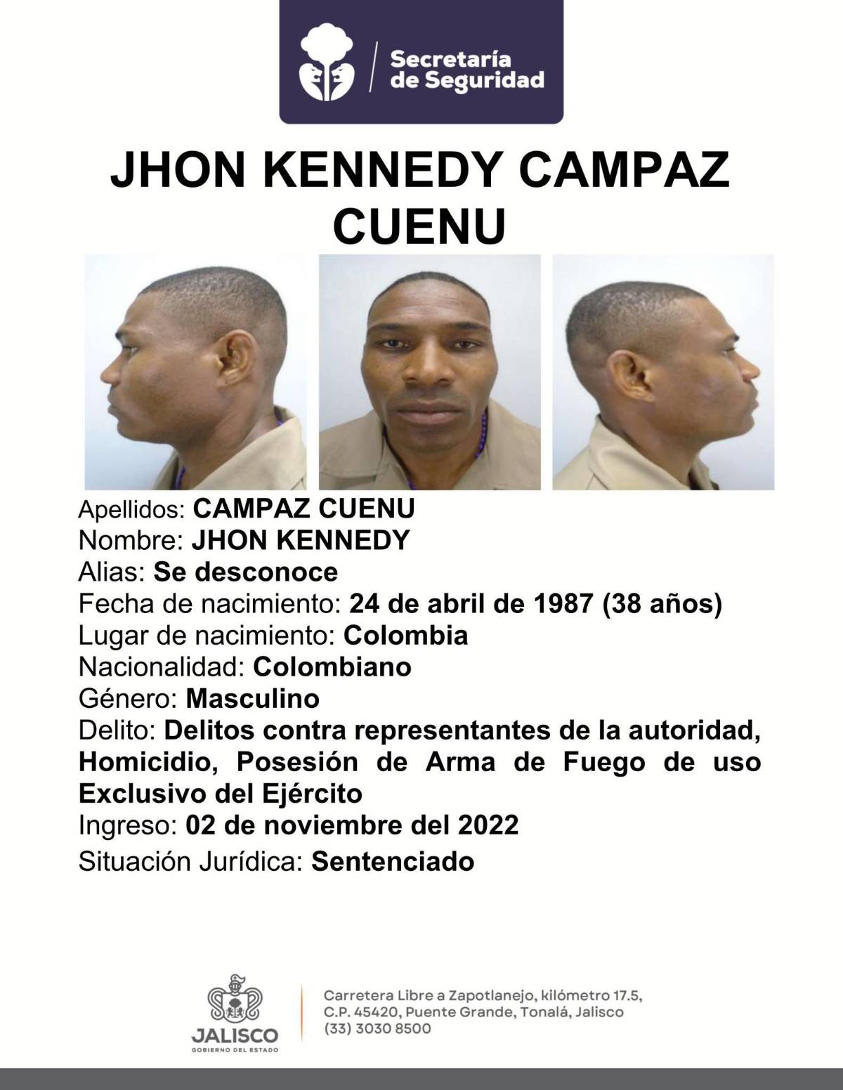 $!Ellos son los 23 reos que se fugaron del penal de Puerto Vallarta; cuatro han sido capturados