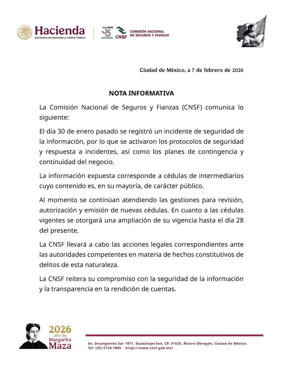 $!Hacienda: CNSF confirma hackeo y activa protocolos de seguridad