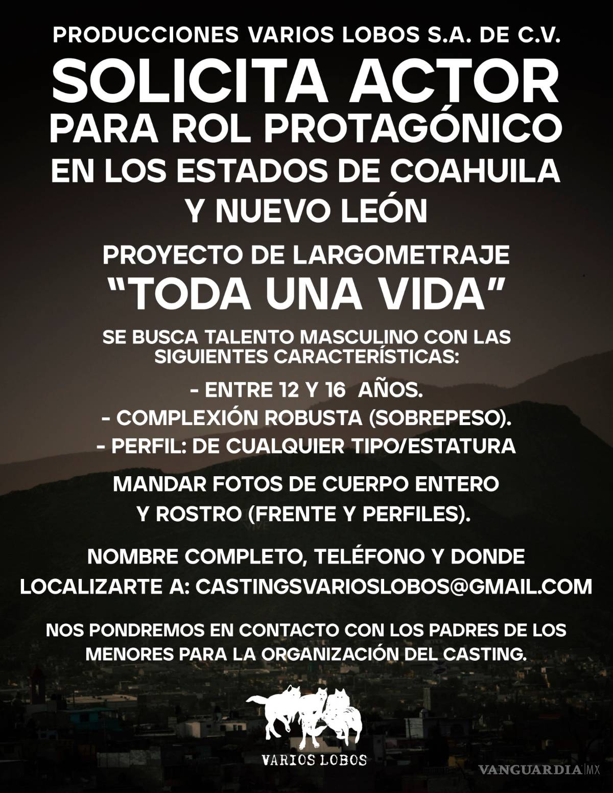 $!Cineasta mexicano busca talento del norte para su primer largometraje