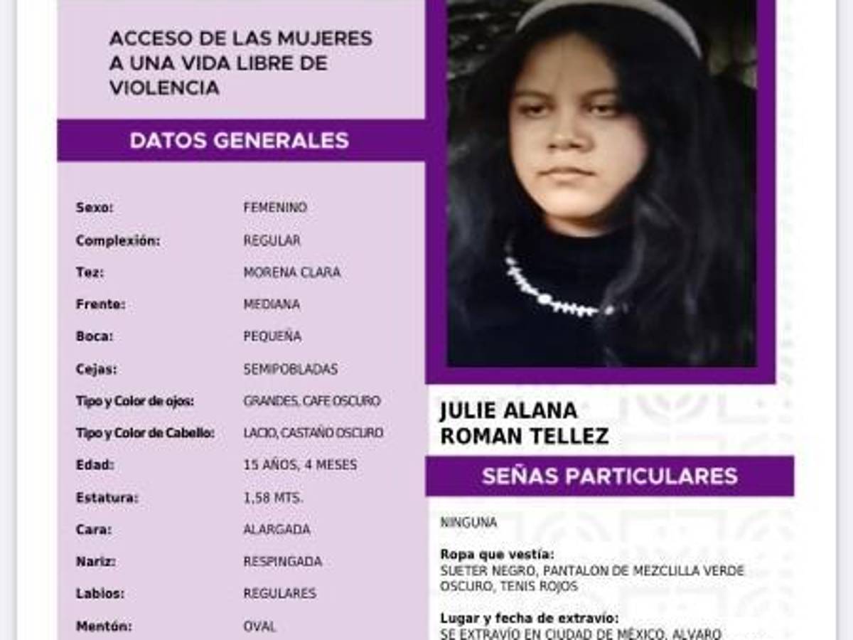 $!Desaparecen cuatro niñas en 3 días en la Álvaro Obregón; Lía Limón exige seguridad a gobierno de CDMX