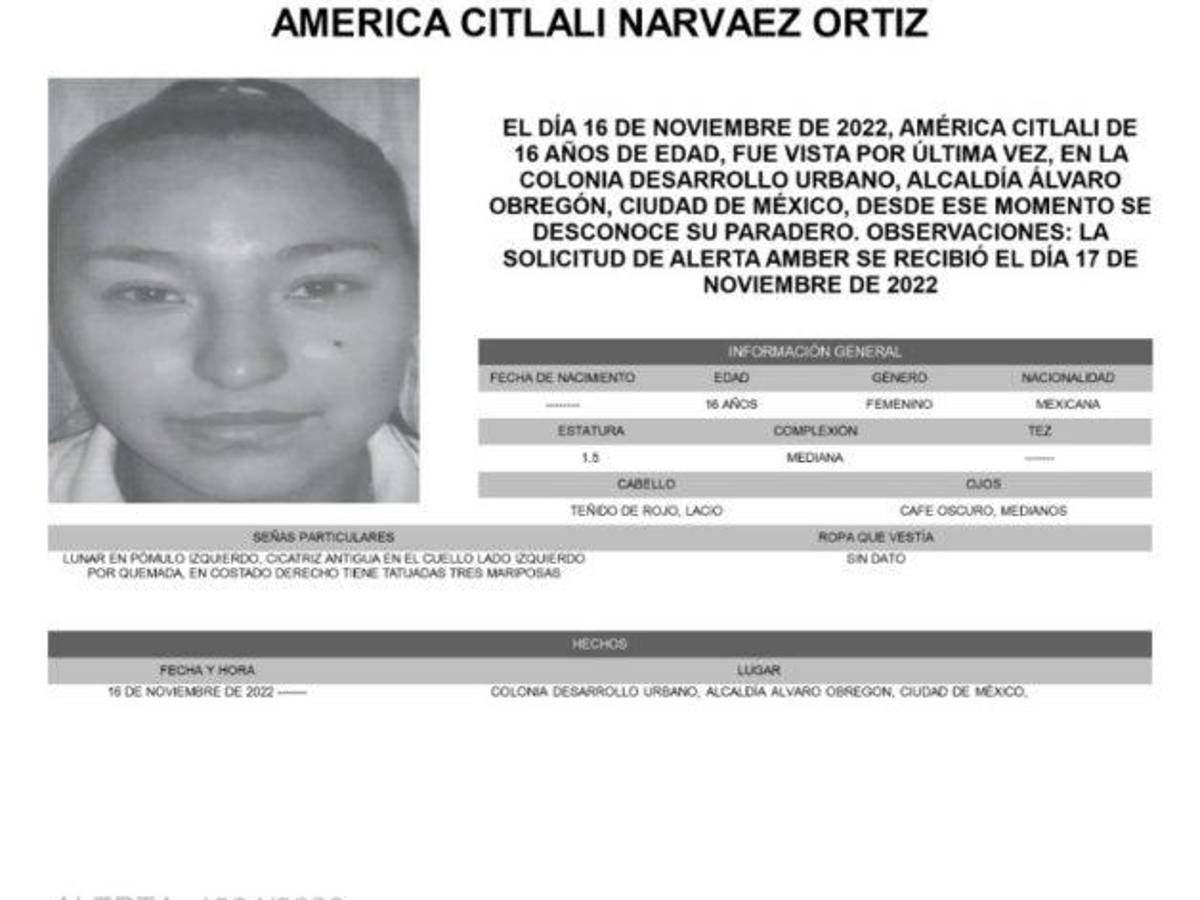 $!Desaparecen cuatro niñas en 3 días en la Álvaro Obregón; Lía Limón exige seguridad a gobierno de CDMX
