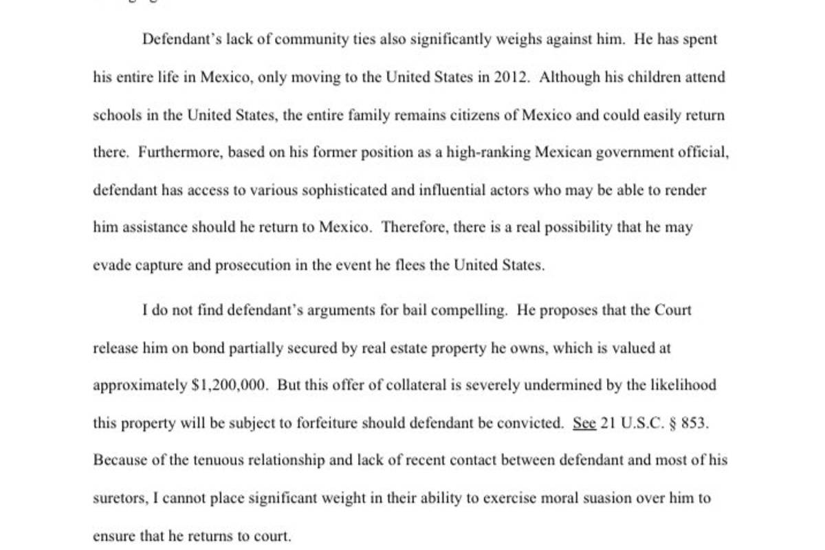 $!Genaro García Luna sufre nuevo revés en tribunal de Nueva York; le vuelven a negar libertad bajo fianza