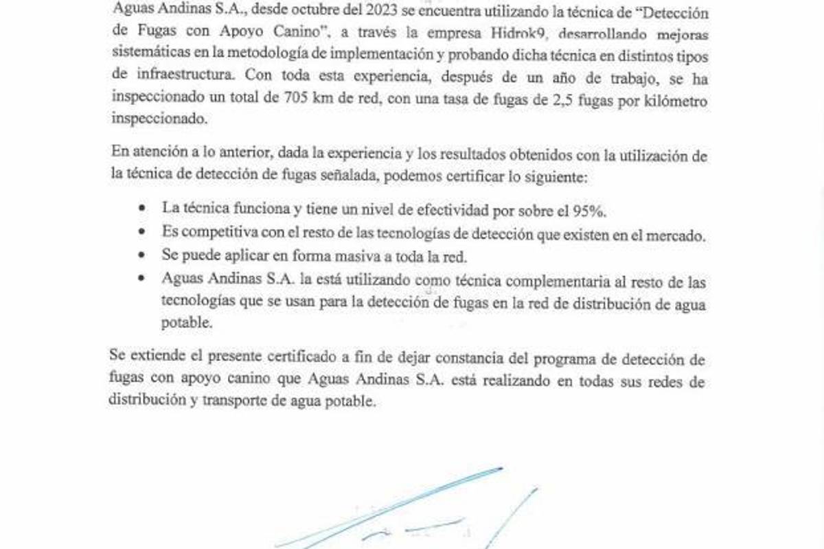 $!La certificación del canino garantiza su efectividad en la detección de fugas de agua potable.