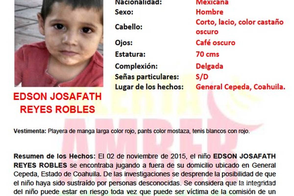 Localizan a niño extraviado en General Cepeda