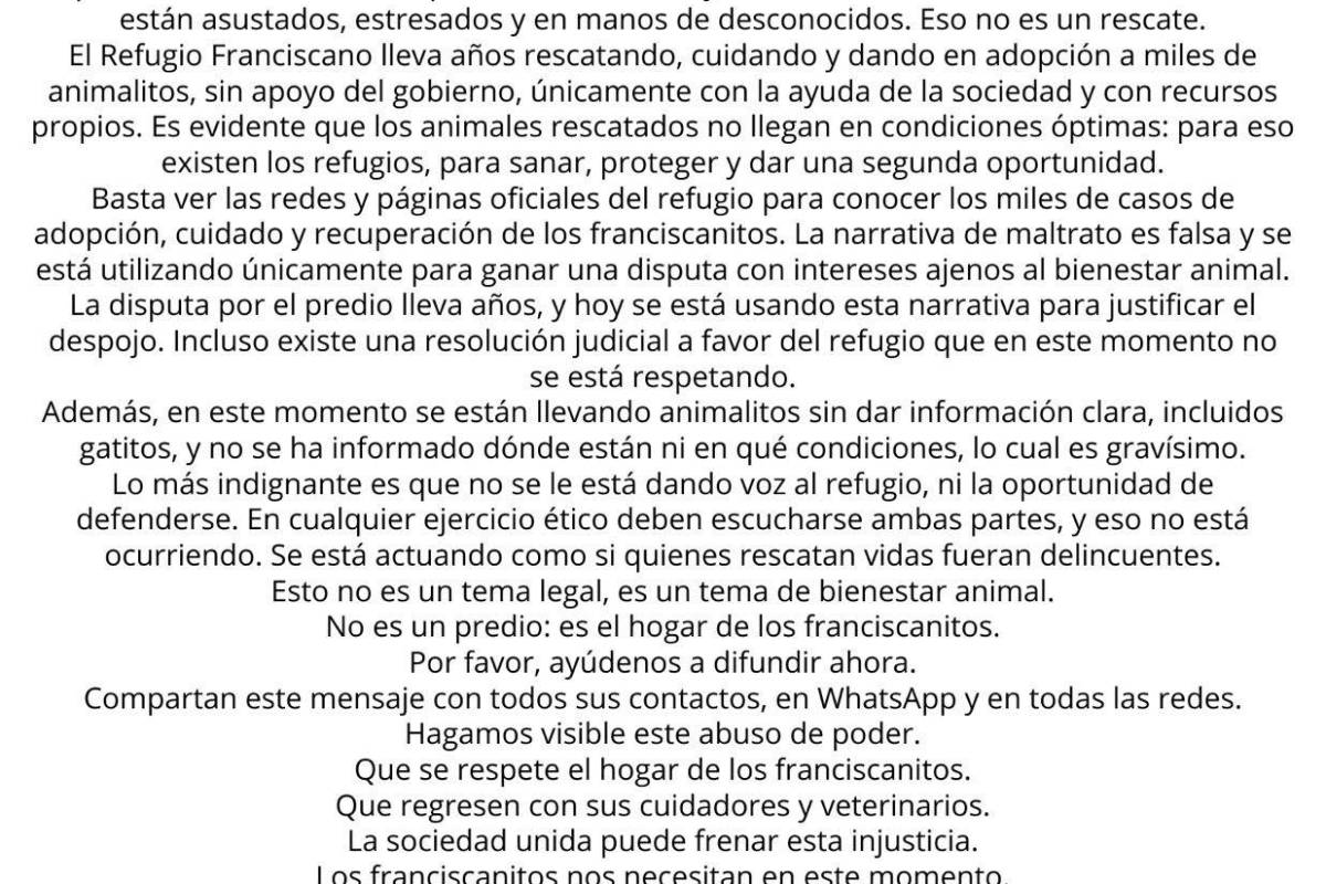 $!Rescatan a 936 animales del Refugio Franciscano en CDMX por presunto maltrato