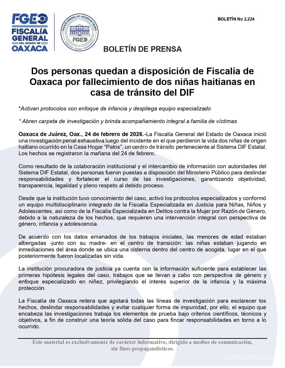 $!Mueren hermanas haitianas en cisterna de albergue del DIF Oaxaca; Fiscalía investiga los hechos