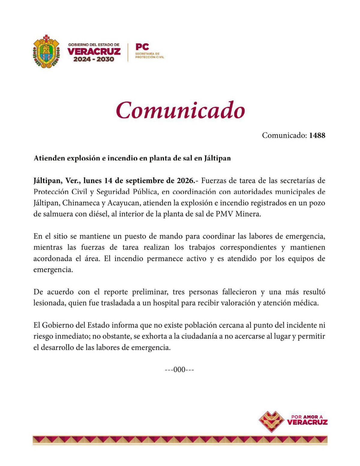 $!Aumenta cifra tras explosión en Jáltipan: Confirman tres muertos en planta de PMV Minera