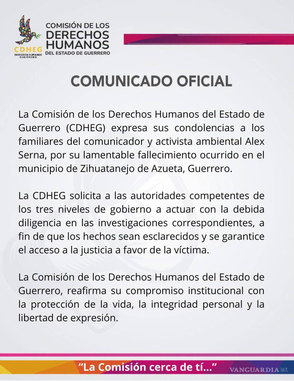 $!Activista ambiental Alex Serna es localizado sin vida tras casi 12 días desaparecido en Guerrero