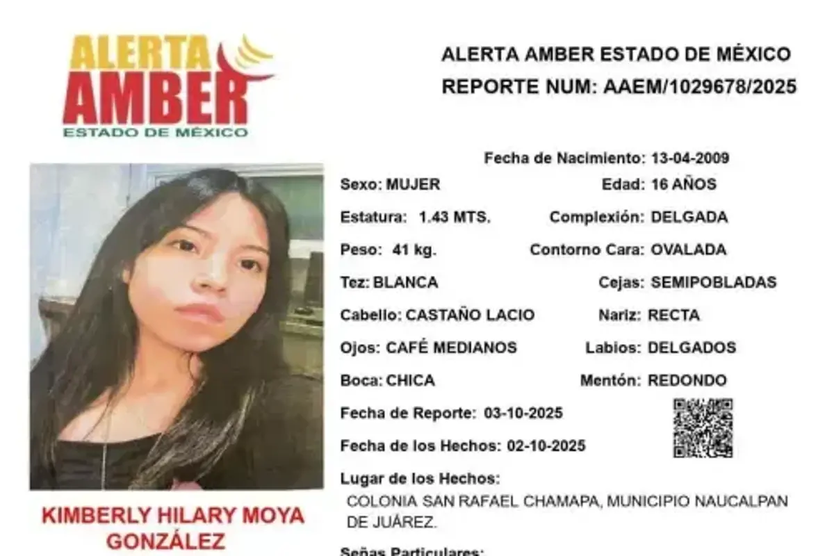 $!Fiscalía del Estado de México detiene a dos hombres por la desaparición de Kimberly Moya en Naucalpan