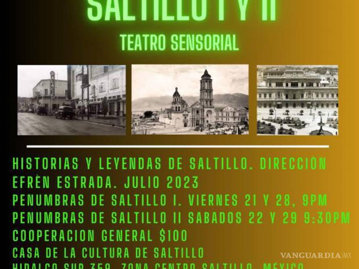 $!Aspectos de Penumbras de Saltillo I y II en el Teatro Sensorial, cuanta historias y leyendas de la ciudad con la dirección de Efrén Estrada.