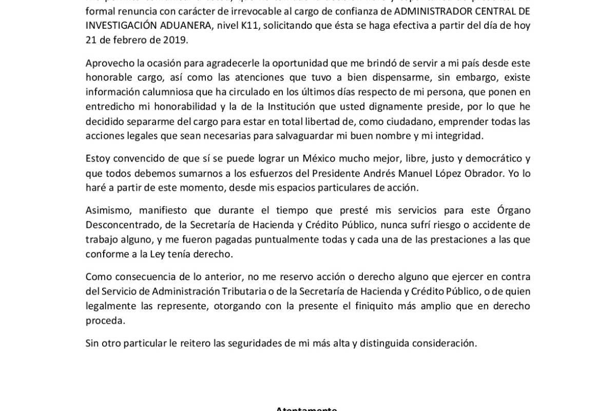$!Jesús Torres Charles, exfiscal de Coahuila renuncia a su cargo en el SAT, tras polémica por su nombramiento
