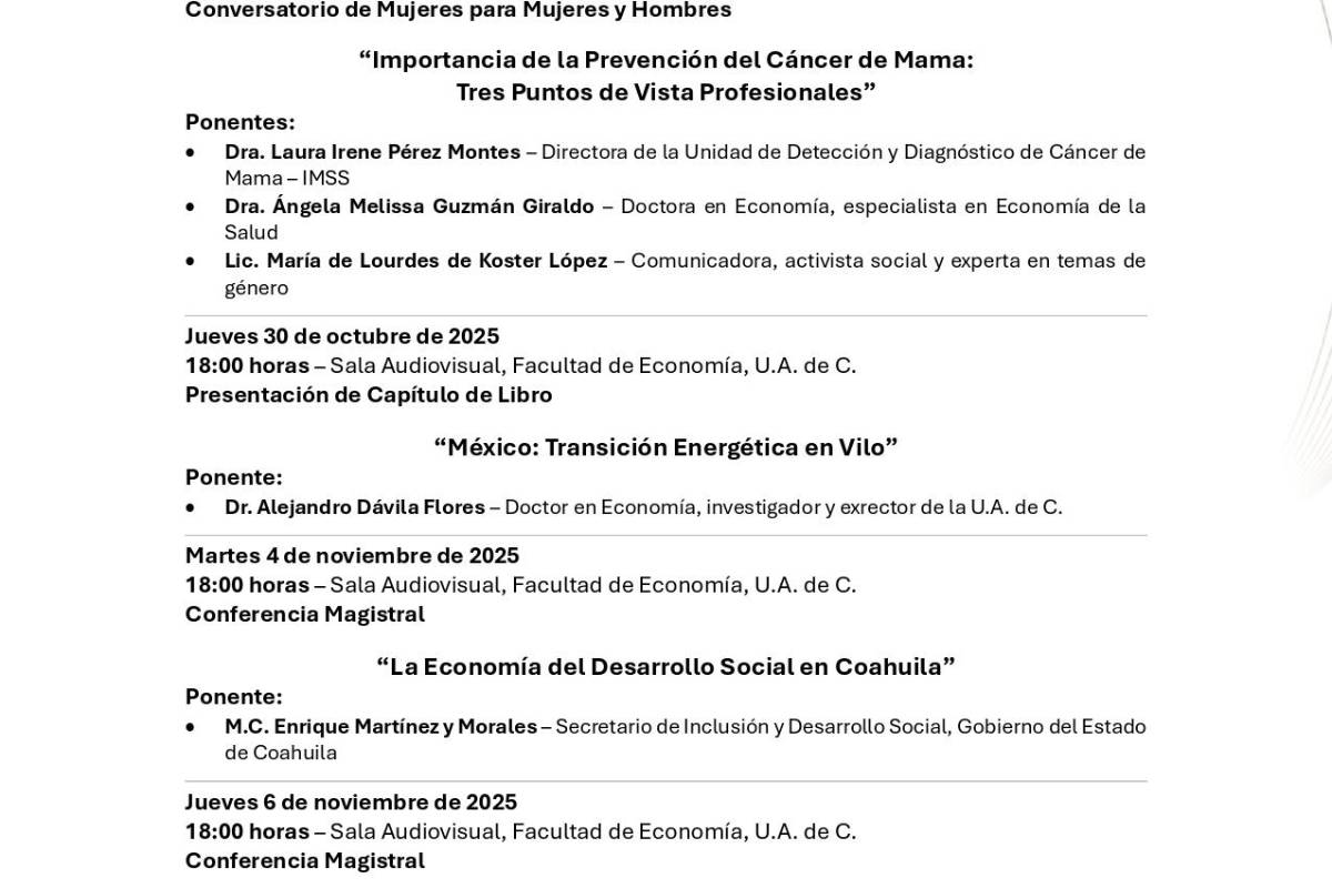 $!El Colegio Nacional de Economistas determinó que el 6 de noviembre se celebraría el día de la y el economista en México.