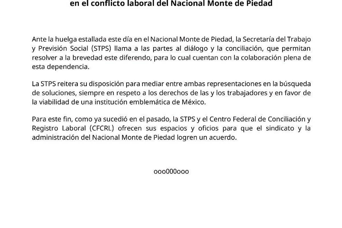 $!Estalla huelga nacional de Nacional Monte de Piedad: sindicato denuncia violaciones a convenio