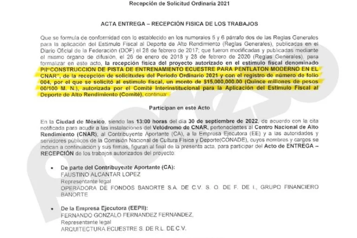 $!La pista fantasma: Banorte y la Conade, bajo la dirección de Ana Guevara, estafan al SAT con proyecto inexistente