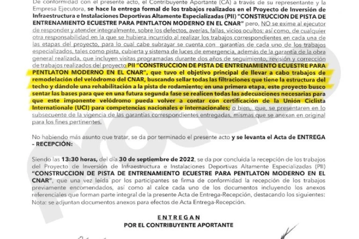 $!La pista fantasma: Banorte y la Conade, bajo la dirección de Ana Guevara, estafan al SAT con proyecto inexistente