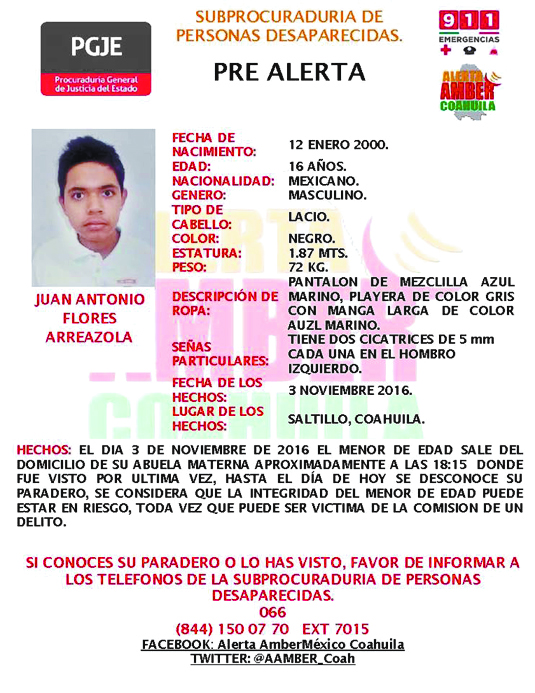 Desaparecen dos menores en Coahuila