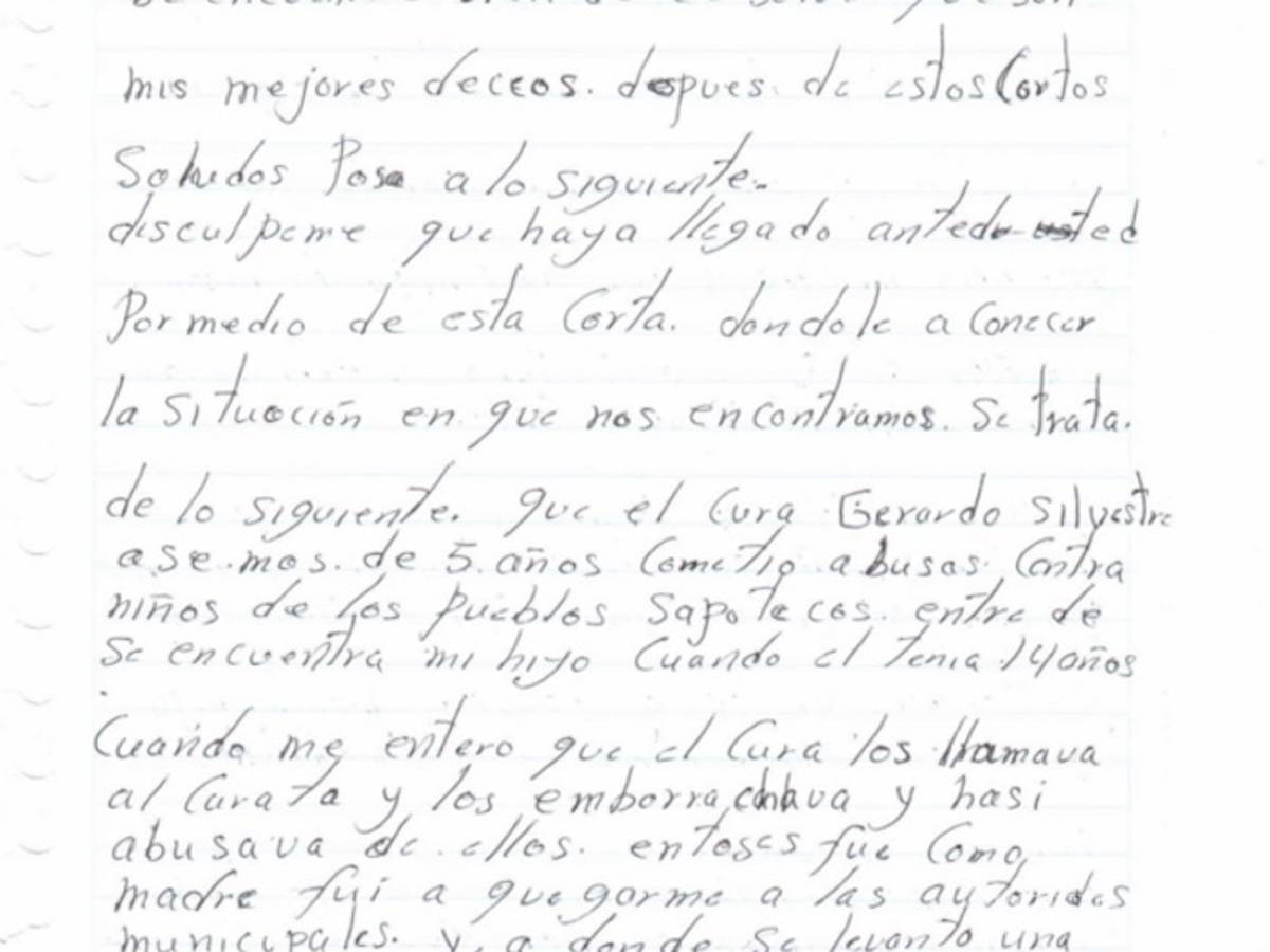 $!El Papa debe saber que a los curas que violan niños en Oaxaca sólo los mueven de Parroquia: ONG