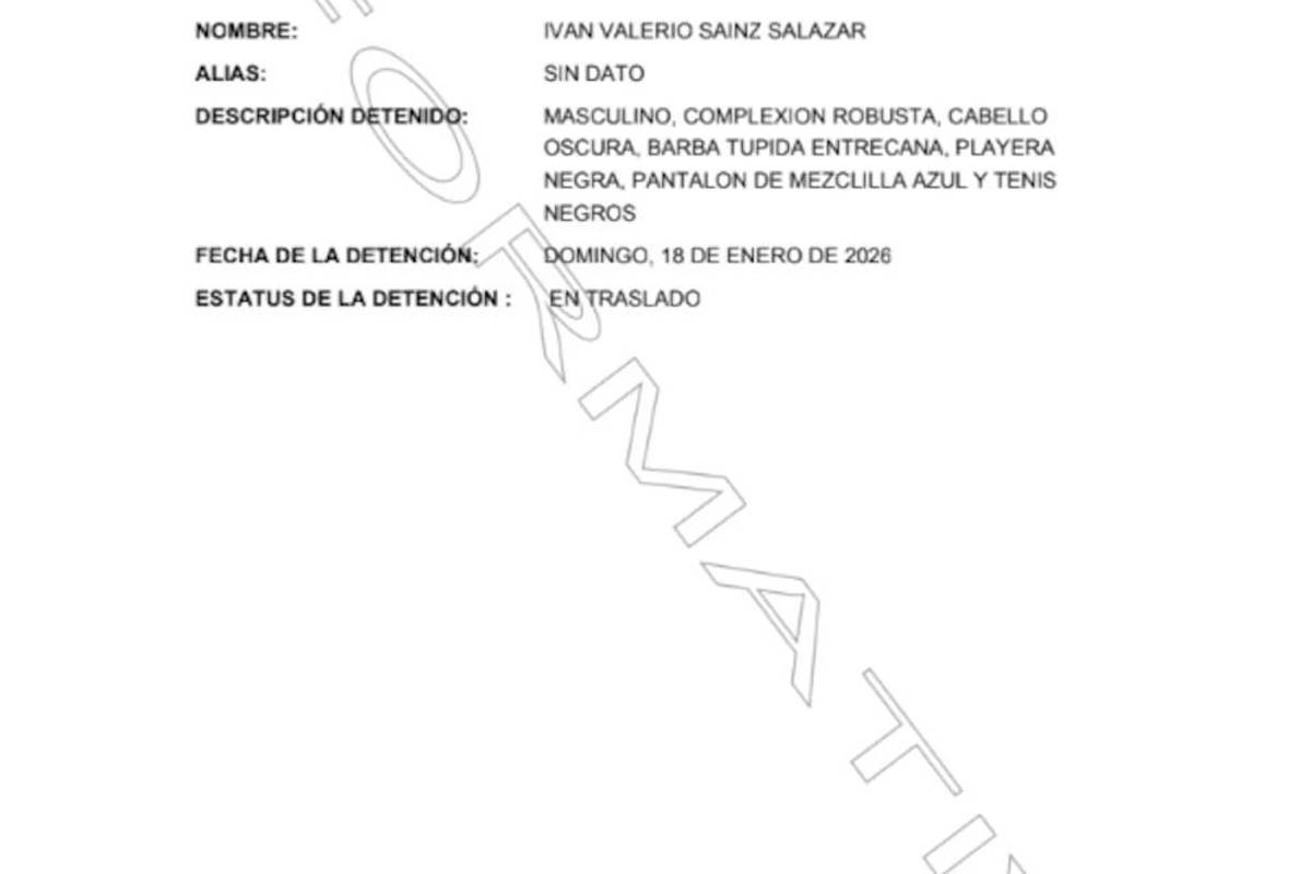 $!Detienen a Iván Valerio “El Mantecas”, ligado a facción de los Beltrán Leyva, en Badiraguato