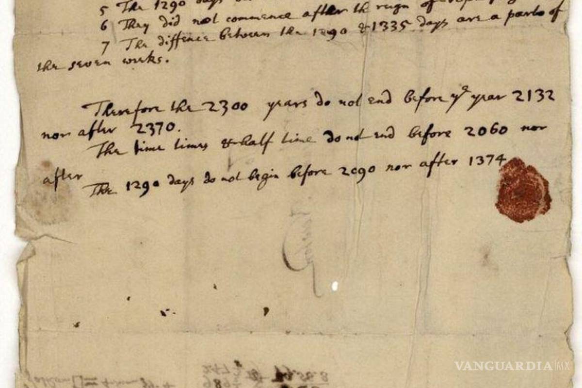 $!¿Se acerca el apocalipsis?... la terrible profecía de Isaac Newton sobre el fin del mundo, esta es la fecha