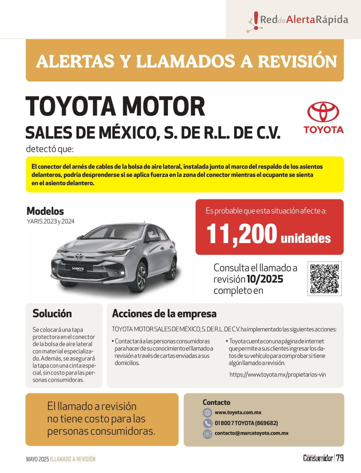 $!Profeco emite llamados a revisión para vehículos Toyota, Ford y Volkswagen por posibles fallas de fábrica