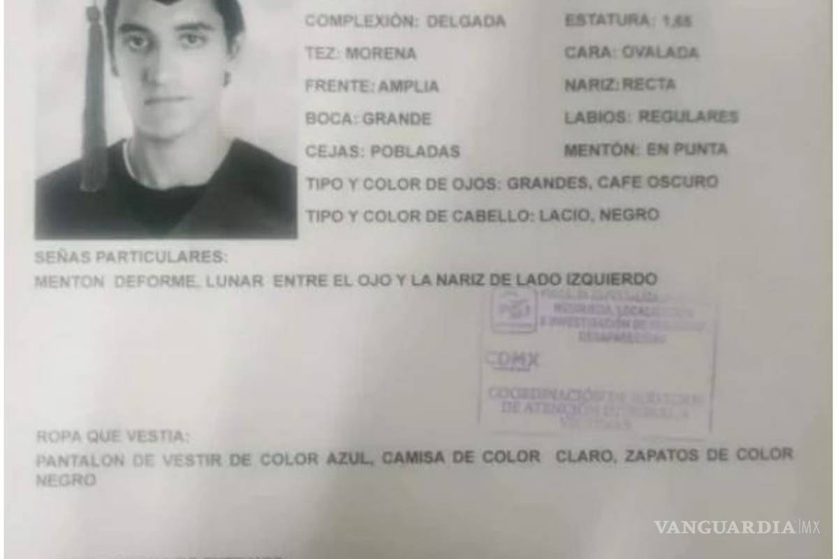 $!Secuestran y matan a otro estudiante en Tlalpan; Leonardo Avendaño, recién graduado de la UIC