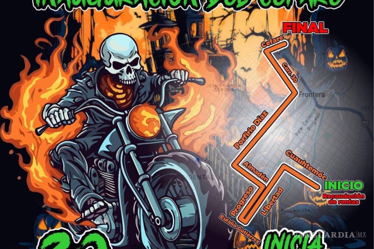 $!Grupos de motociclistas partirán de Monclova y Frontera, concluyendo su recorrido en las instalaciones del Cefare.