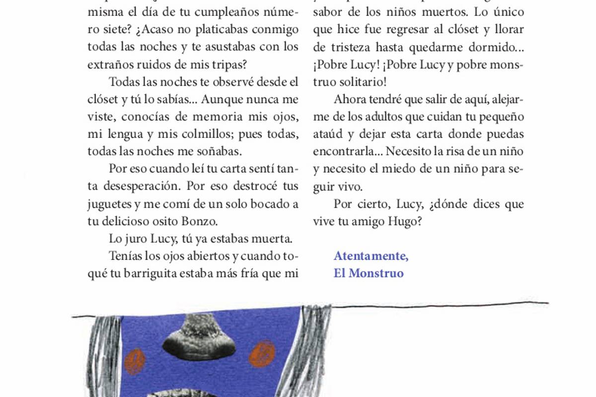 $!'Lucy y el Monstruo', cuento del libro de lecturas de la SEP que causa polémica en redes sociales... ¿no es apto para niños?