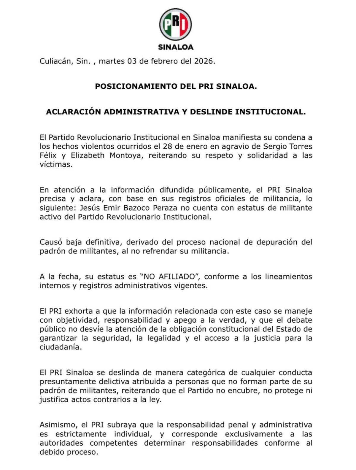 $!‘El Compa Güero’, presunto agresor de diputados de MC en Sinaloa, fue militante del PRI