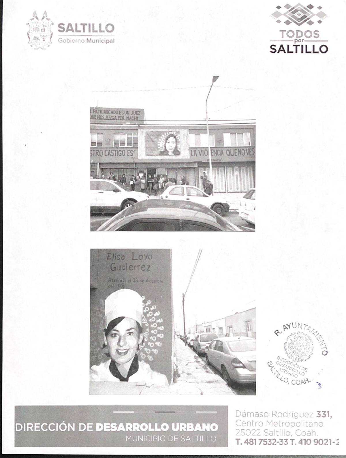 $!Inician procedimiento sancionador por mural que exige justicia por feminicidios