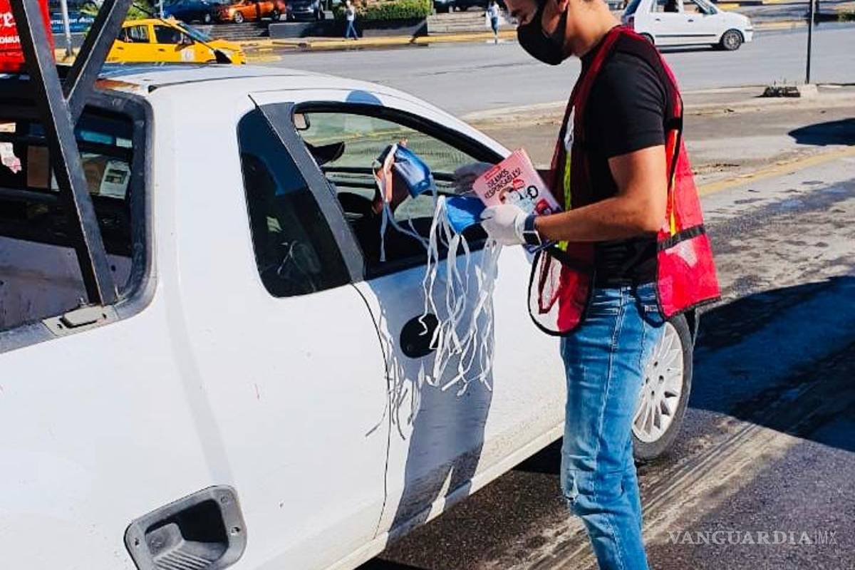 Entregan en Torreón 8 mil cubrebocas