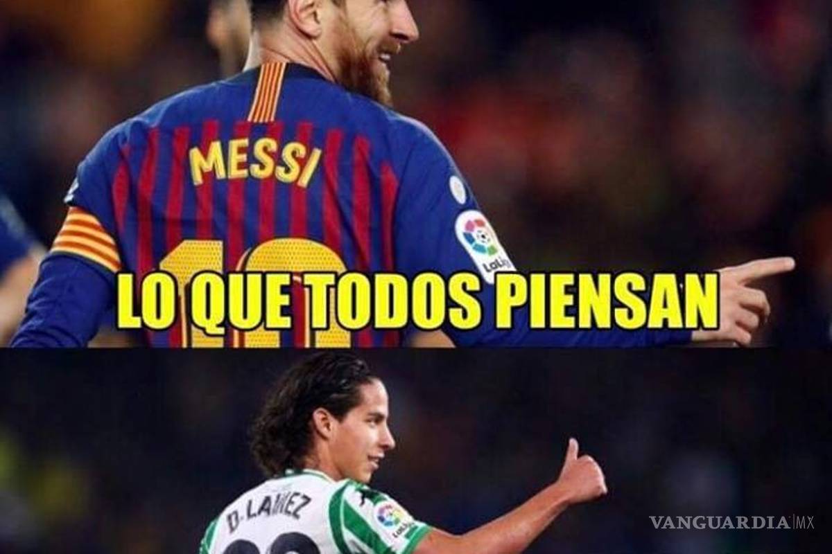 Diego Lainez vuelve loco a México con su primero gol en Europa ¡y lo celebran con memes!