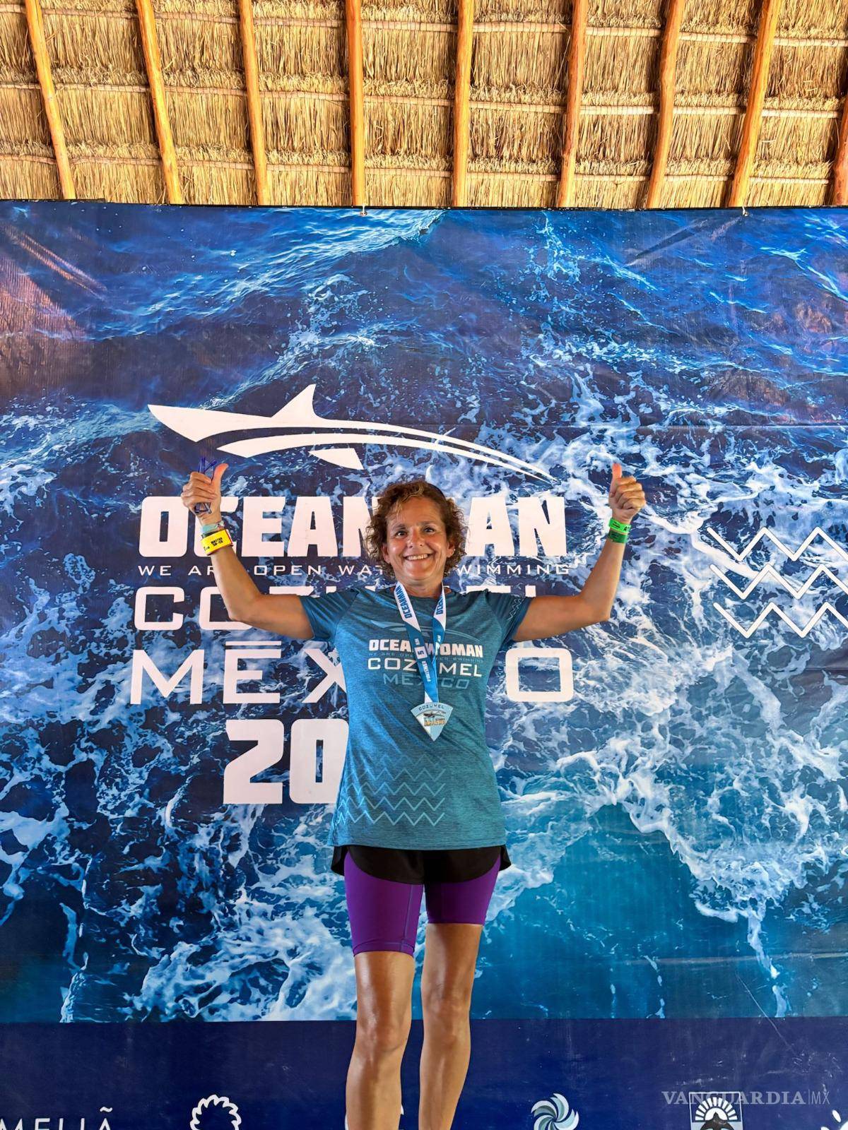 $!Obtuvo el tercer lugar en las rondas clasificatorias de Cozumel y competirá en diciembre en la categoría de 50 a 59 años, distancia de cinco kilómetros.