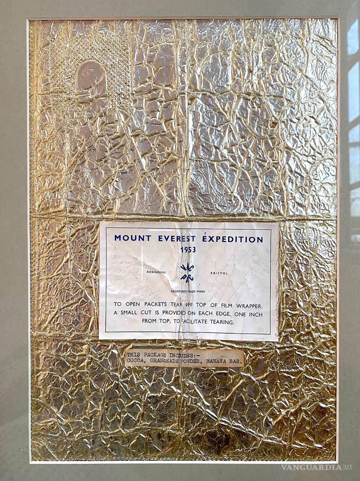 $!Paquete vacío de comida de la Expedición al Everest de 1953..