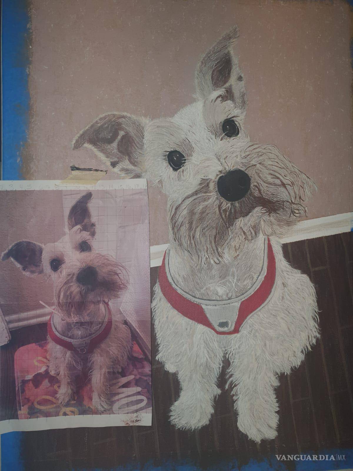 $!Sus cuadros, ricos en detalle y emoción, son subastados para recaudar fondos destinados a protectoras de animales.