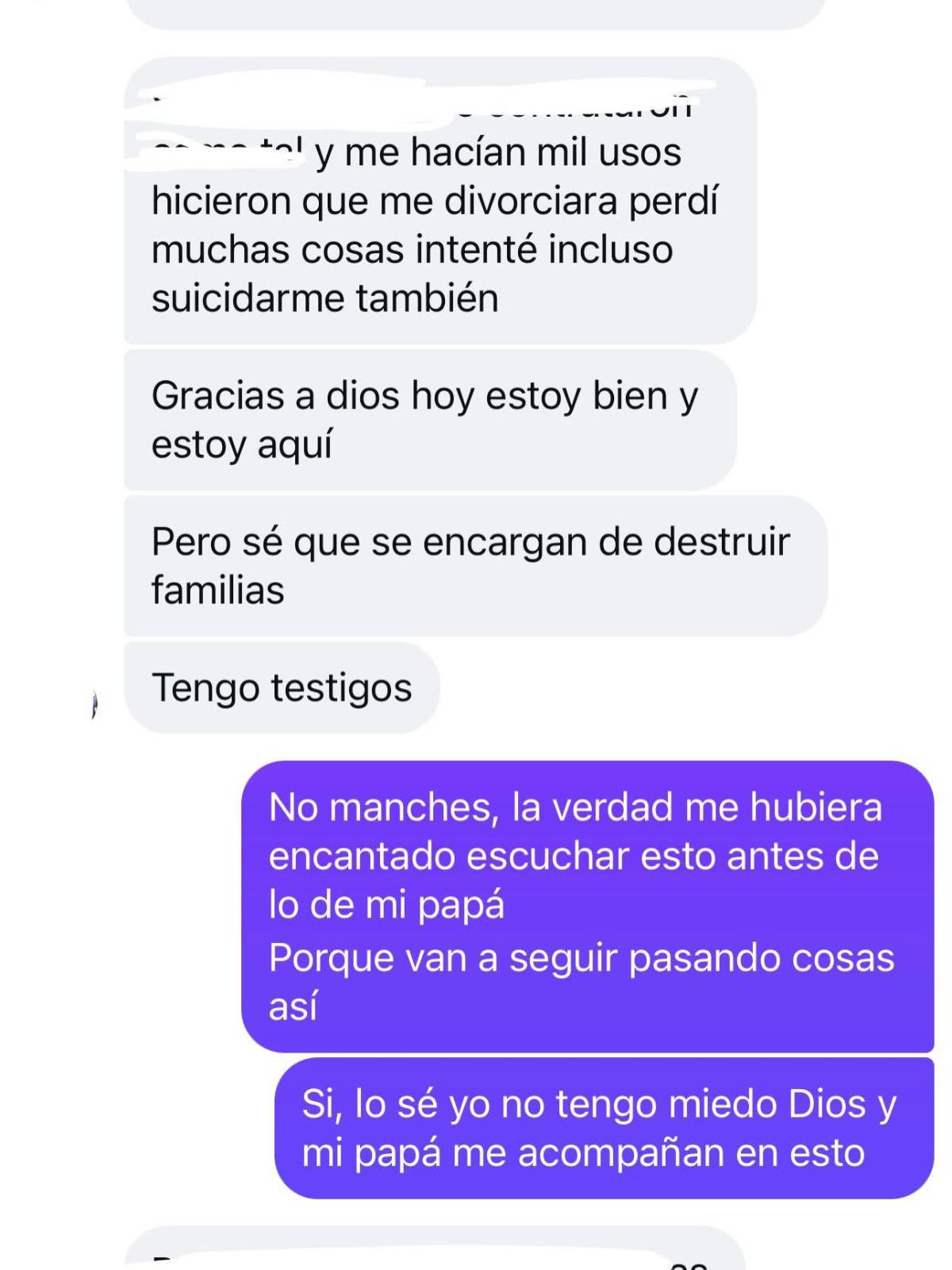 $!La familia de Héctor Antonio difundió conversaciones que atribuye a personas relacionadas con la clínica, quienes relataron presuntos malos tratos y afectaciones durante su estancia.
