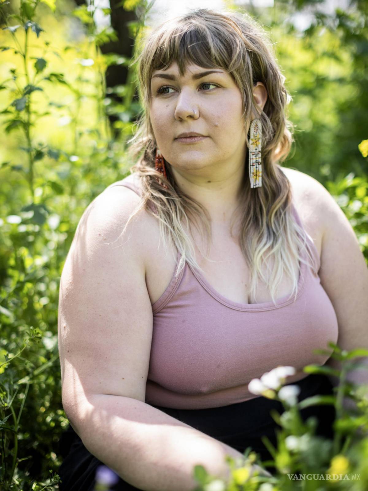 $!Desireé Dallagiacomo, escritora y poeta que grabó un vídeo en TikTok mientras se preparaba para una cita para abortar, en Chico, California.