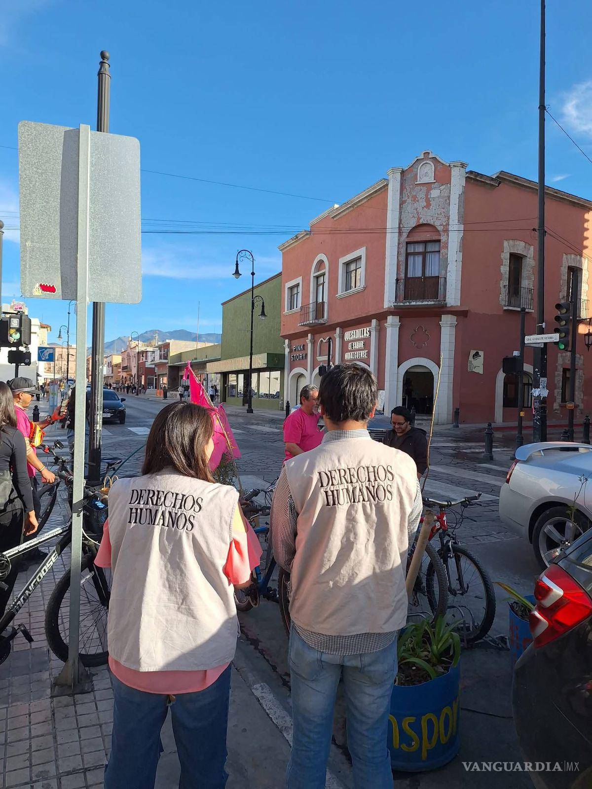 $!Integrantes de Transporte Digno Saltillo subrayaron la necesidad de diseñar calles seguras para las mujeres ciclistas.