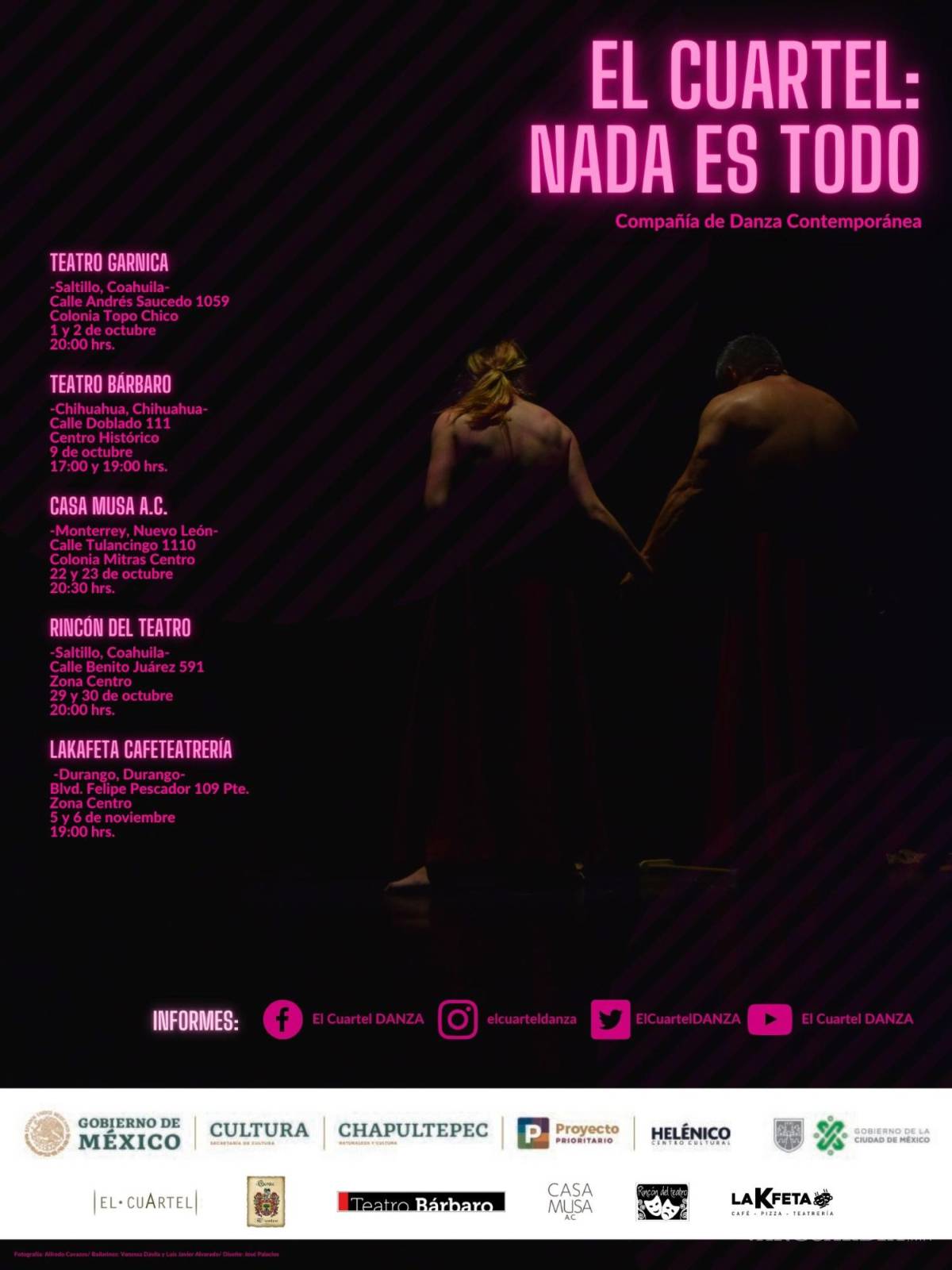 $!‘Nada es todo’: El Cuartel llevará el confinamiento a la danza contemporánea