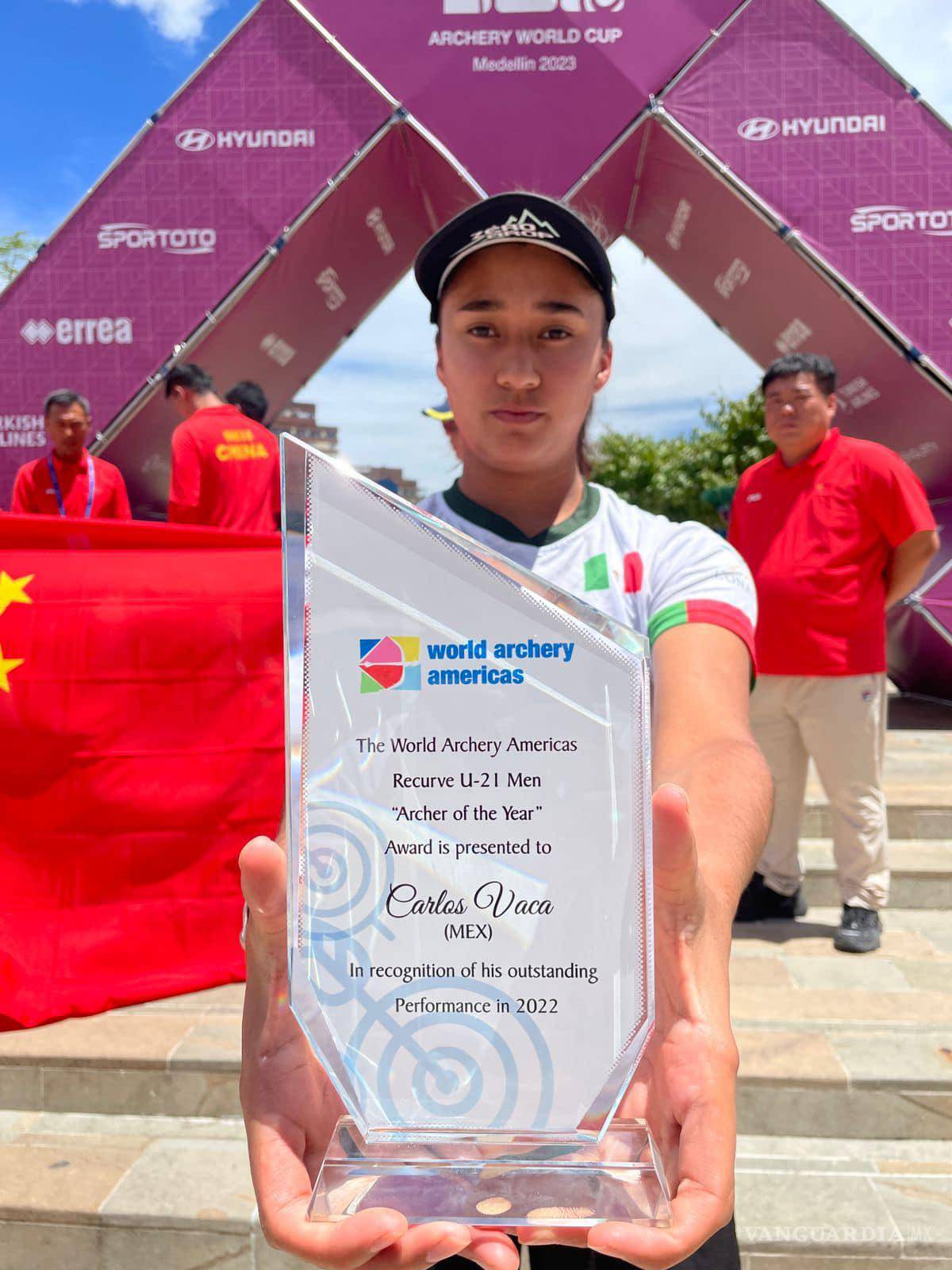 $!La coahuilense recibió un reconomiento por su logro en el Mundial de Tiro con Arco.