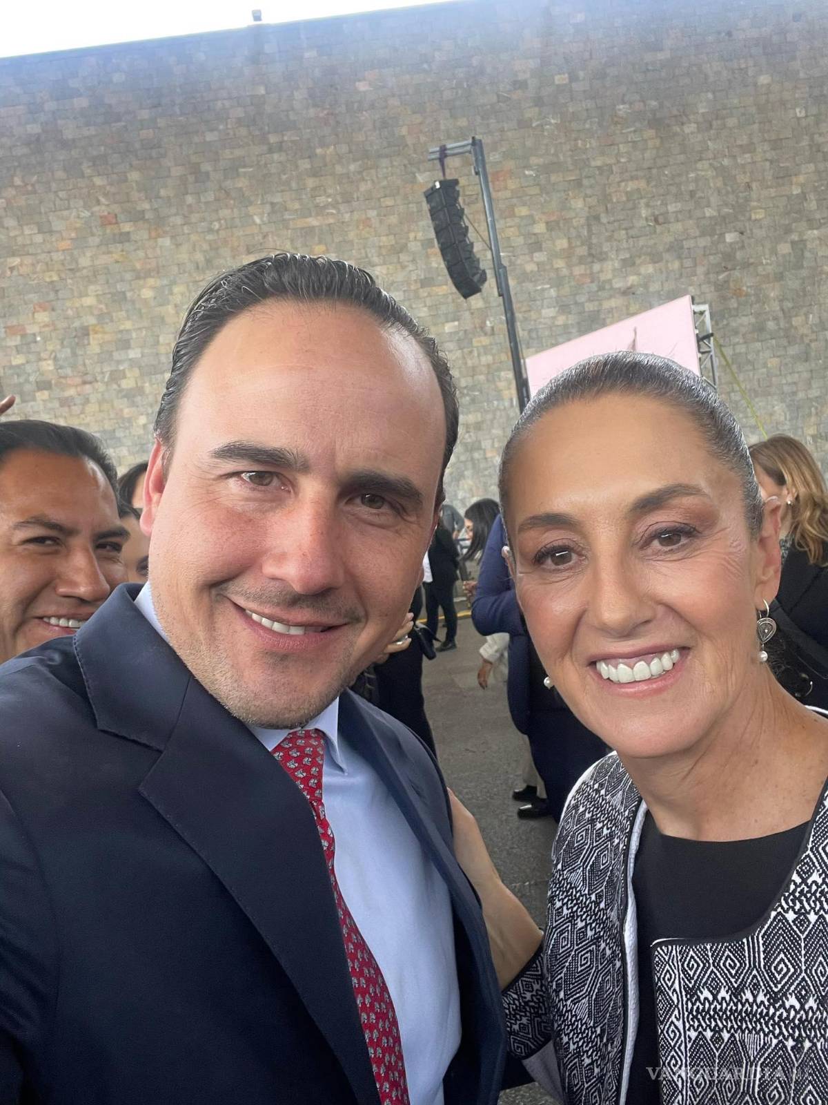 $!Manolo Jiménez acompañó ayer a la presidenta Claudia Sheinbaum en un evento en la Ciudad de México.