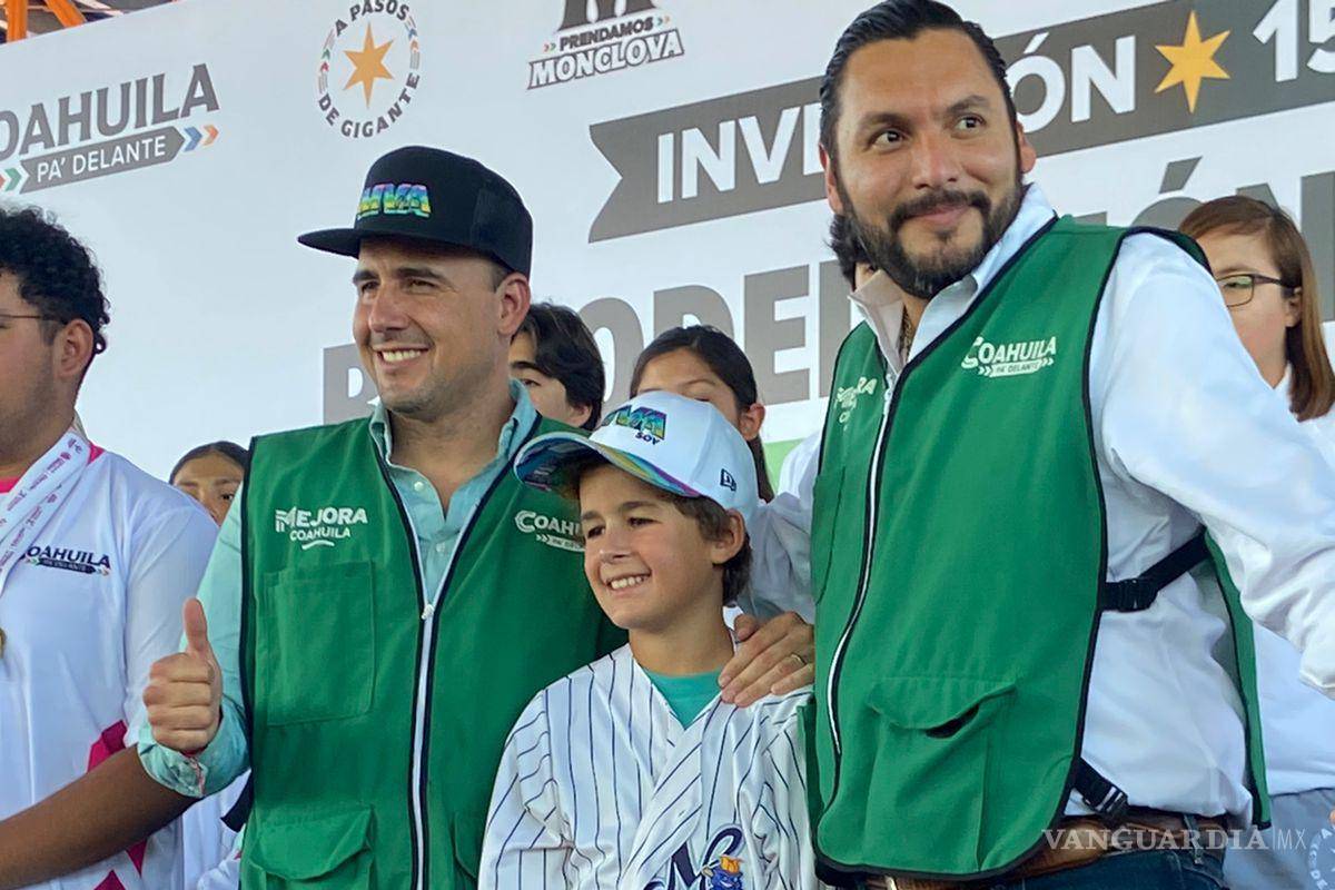 $!Manolo Jiménez reafirmó que el deporte es una prioridad para la niñez y juventud coahuilense.