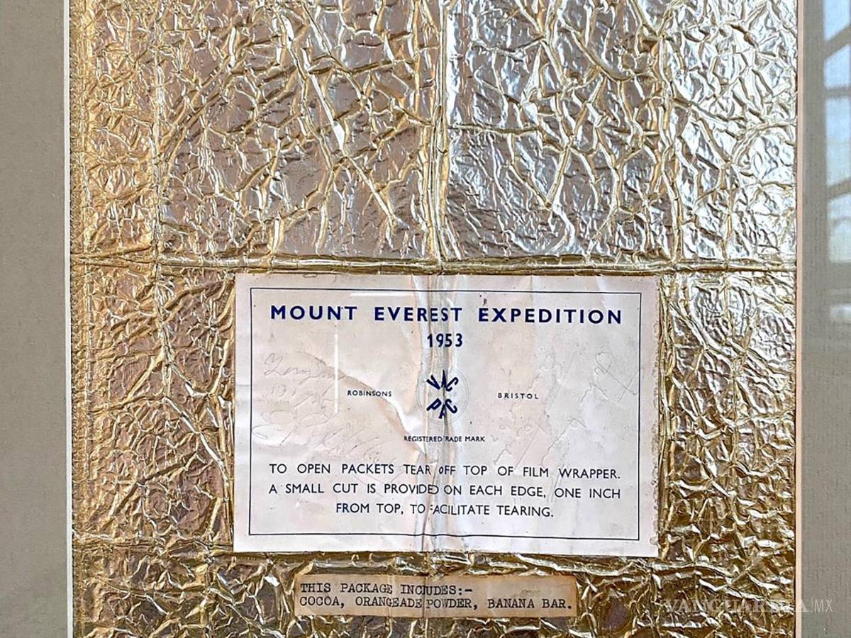 $!Paquete vacío de comida de la Expedición al Everest de 1953..