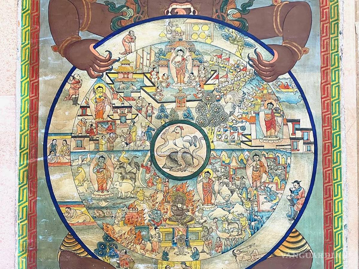 $!Rueda de la vida tibetana llevada por la expedición al Everest.