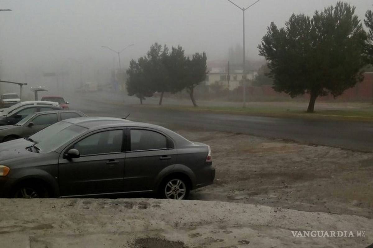 $!Reportan caída de aguanieve en Saltillo