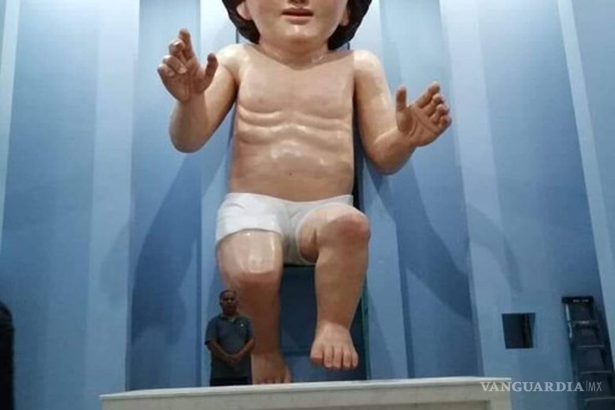 ¿Ahora será el pasote perrón? Crean un Niño Dios gigante en Zacatecas y desata una ola de memes