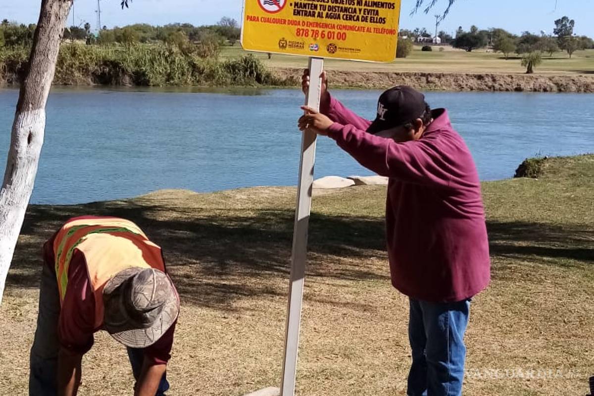 Alertan por presencia de cocodrilos en el río Bravo; piden a migrantes extremar precauciones