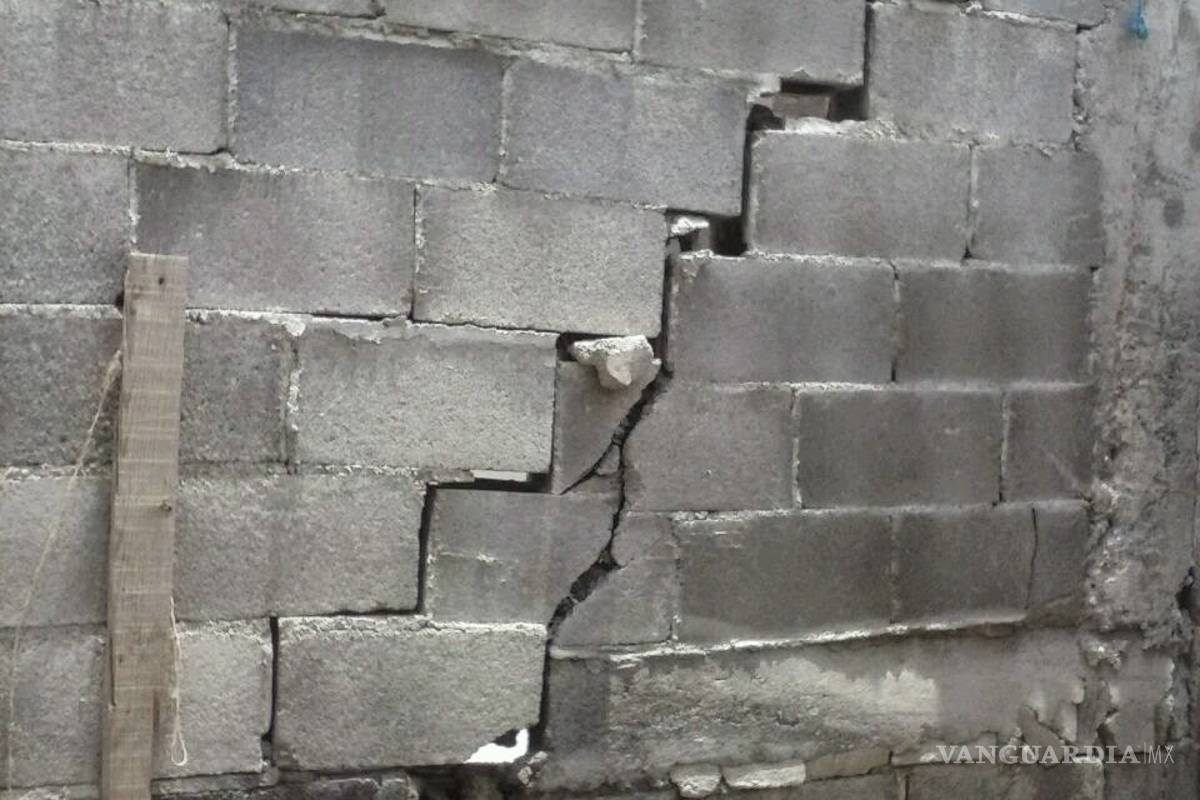 Sismos incrementan deterioro en casas construidas en falla geológica en Ramos Arizpe