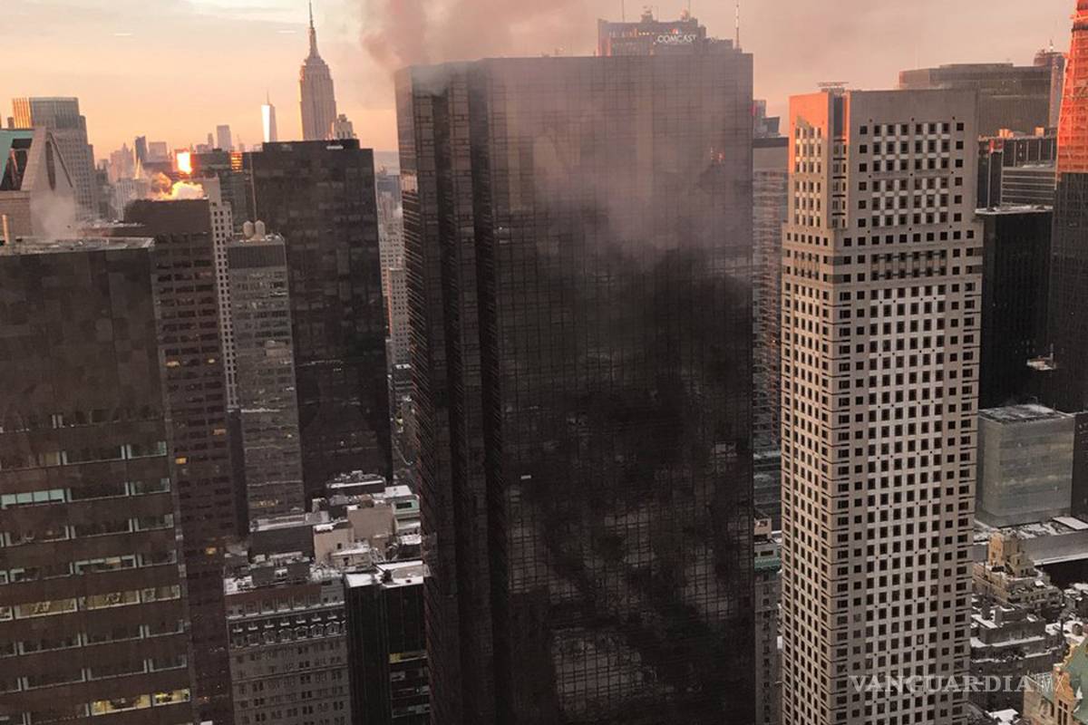 Incendio en Torre Trump de Nueva York deja tres lesionados