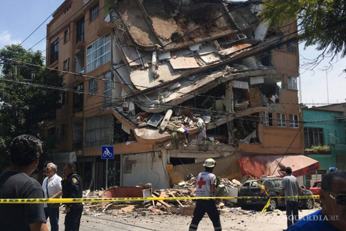 $!Fotos del desastre que dejó el sismo en la Ciudad de México