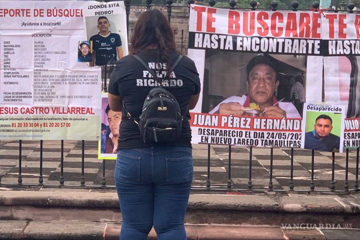 $!Protestan por desaparecidos en la vía Monterrey-Nuevo Laredo